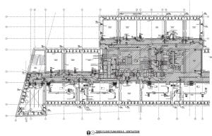 Complicated Architect/Mechanical Drawings on a Floorplan